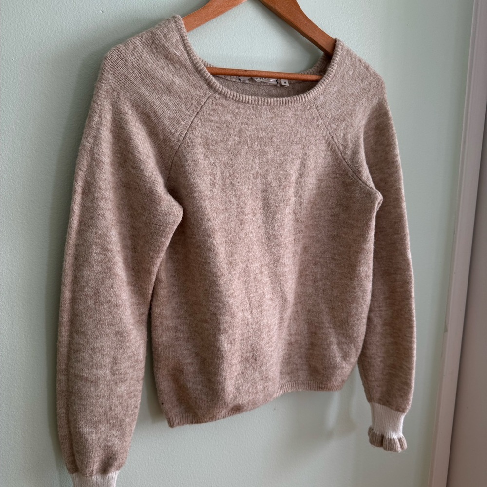 NAF NAF Women's Sweater in Soft Tan - Picture 2 of 8